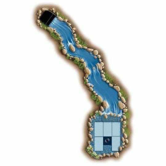 Aquascape Large Pondless Waterfall Kit with 26' Stream with AquaSurgePRO 4000-8000 Pump - Globalnestes