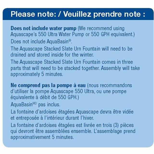 Aquascape Small Stacked Slate Urn - Globalnestes