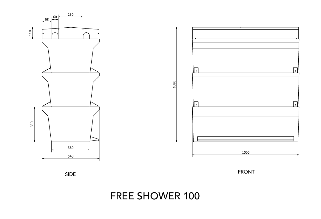 Shower Filter - Stainless Steel | FREE Drum Filter
