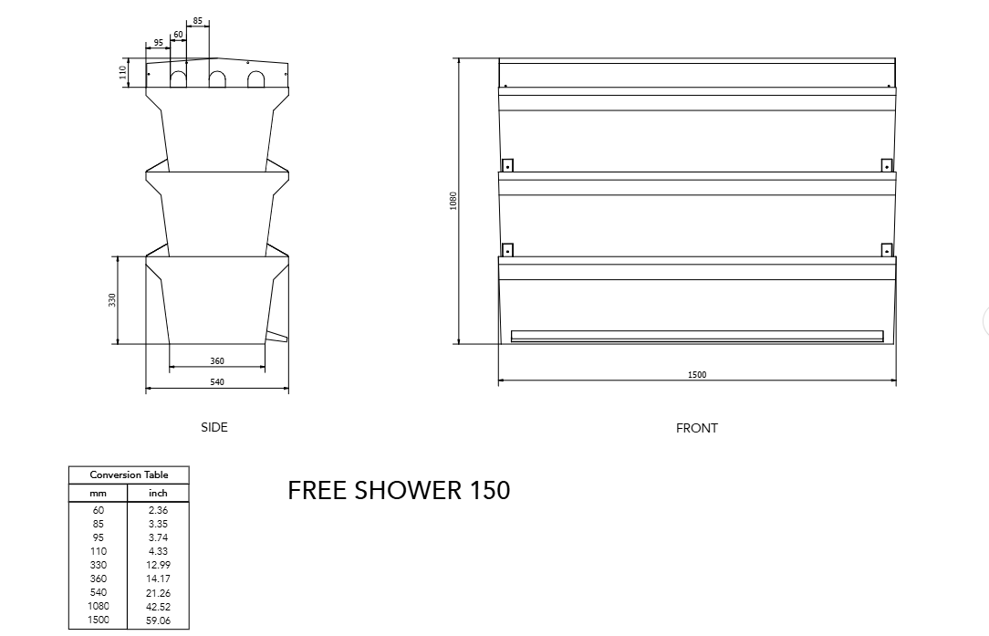 Shower Filter - Stainless Steel | FREE Drum Filter