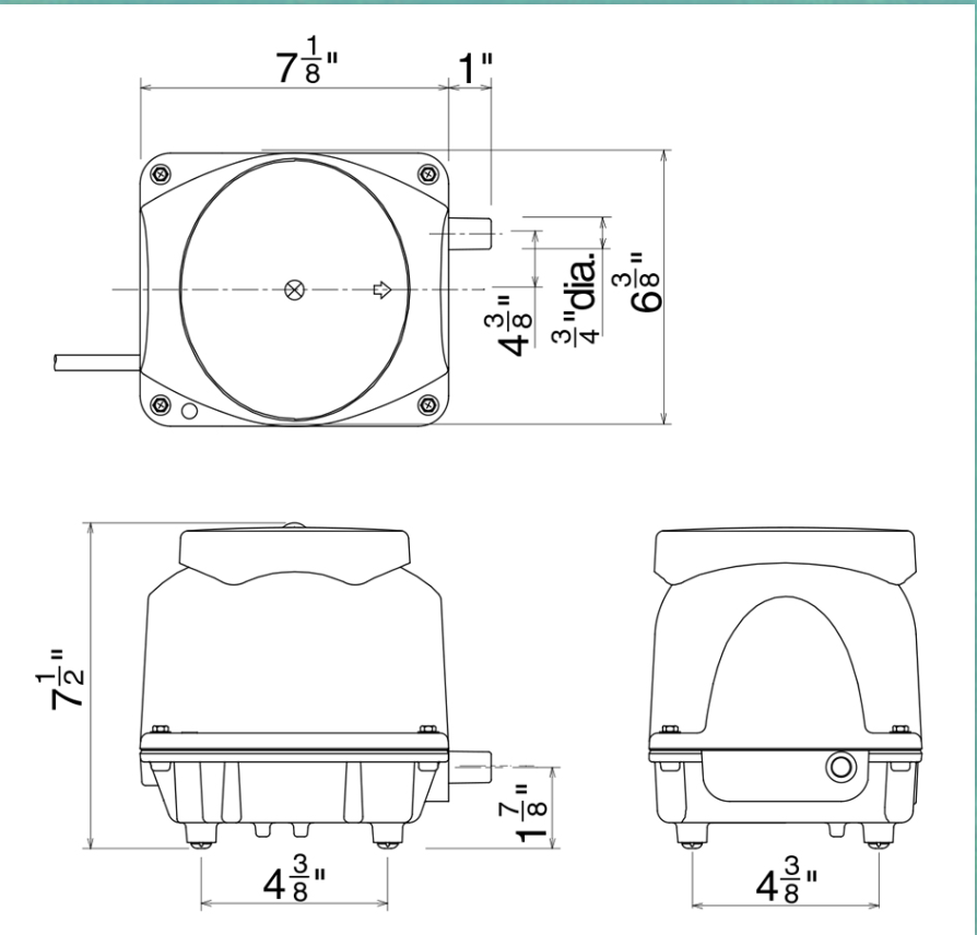 Dimensional Drawings of FujiMAC 40, 60, 80.