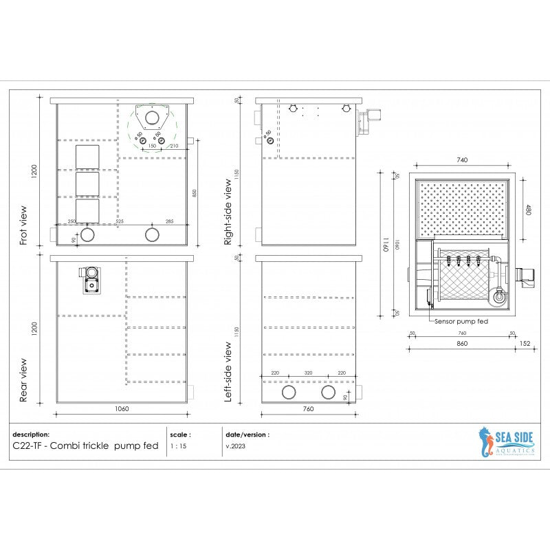 SeaSide Aquatics Combi RDF Filters