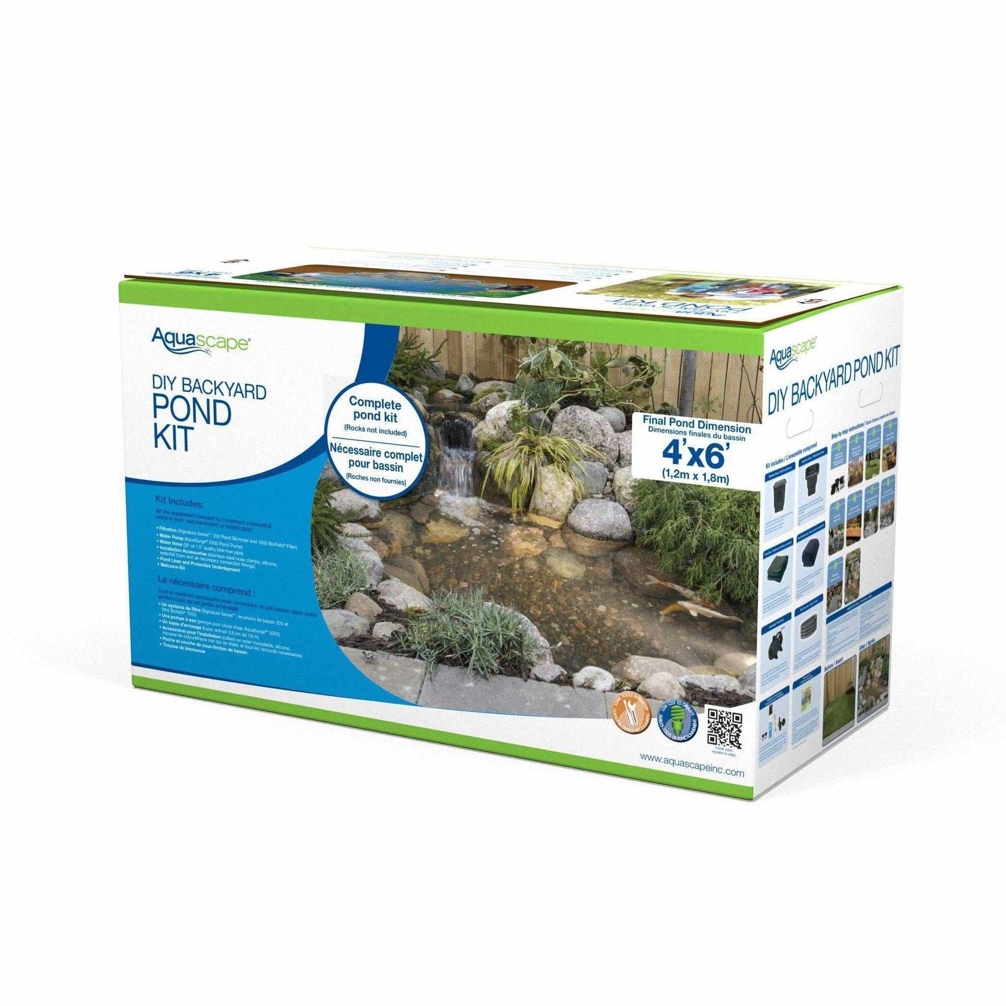 Aquascape 4' X 6' Aquascape DIY Backyard Pond Kit (MPN 99763) - Globalnestes