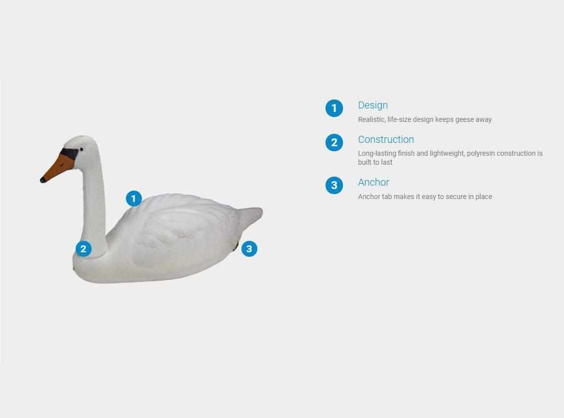 Aquascape Floating Swan Decoy - Globalnestes