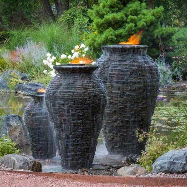 Aquascape Small Stacked Slate Urn - Globalnestes