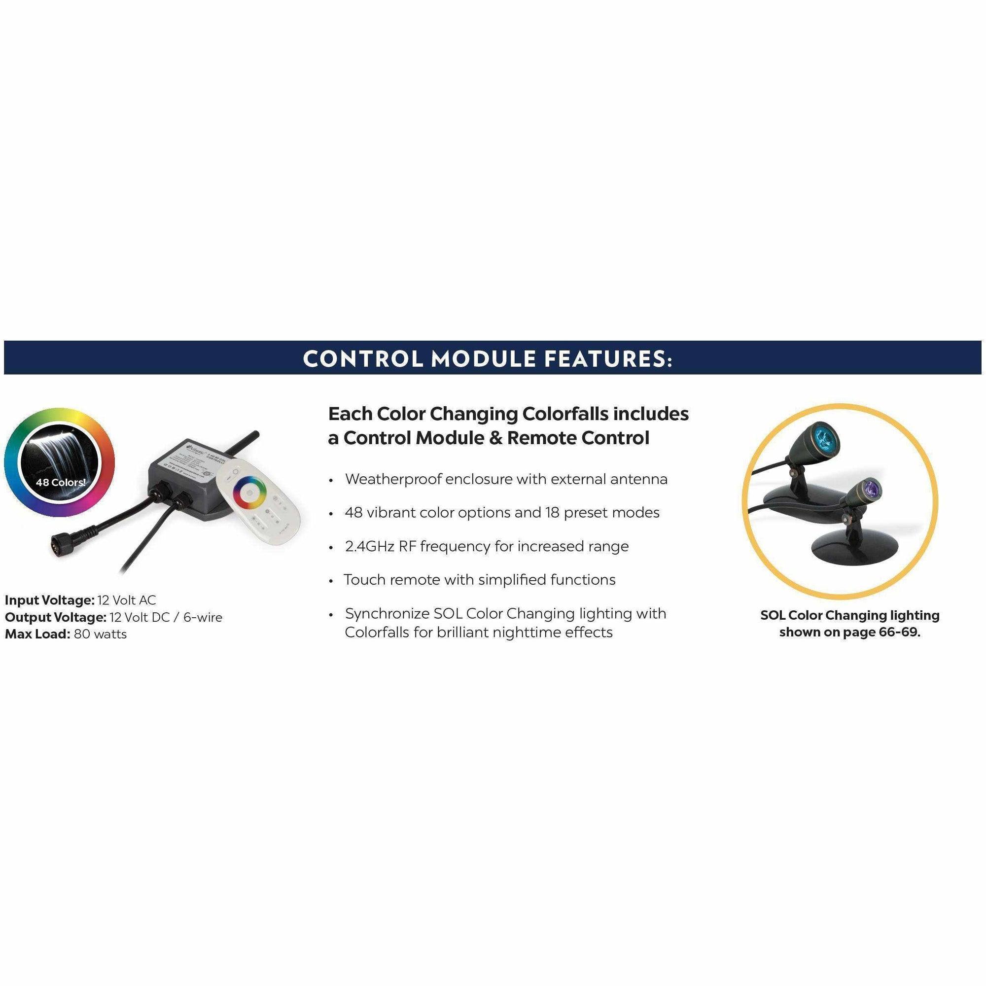 Atlantic Color Changing Colorfalls Spillways - Globalnestes