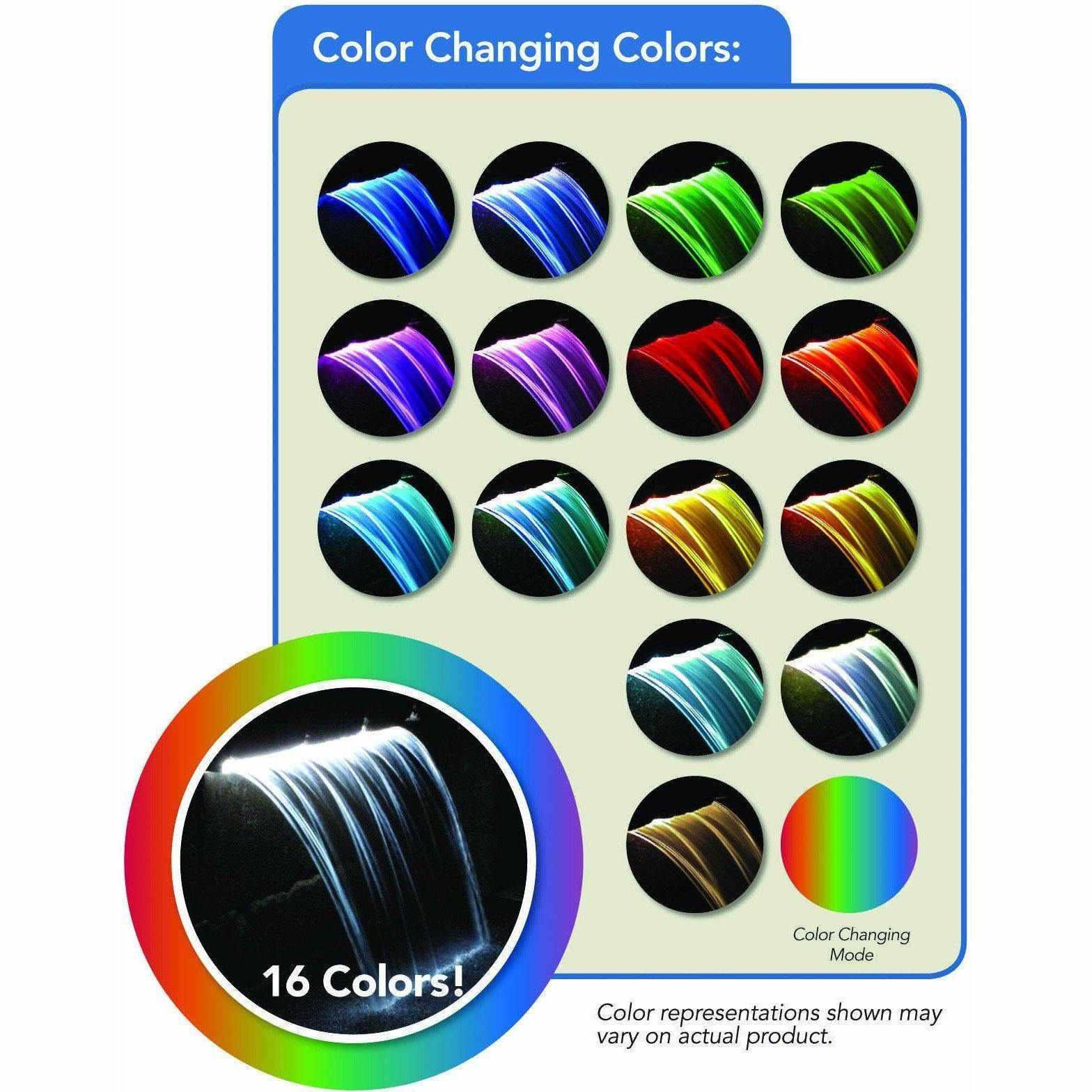 Atlantic Color Changing Colorfalls Spillways - Globalnestes