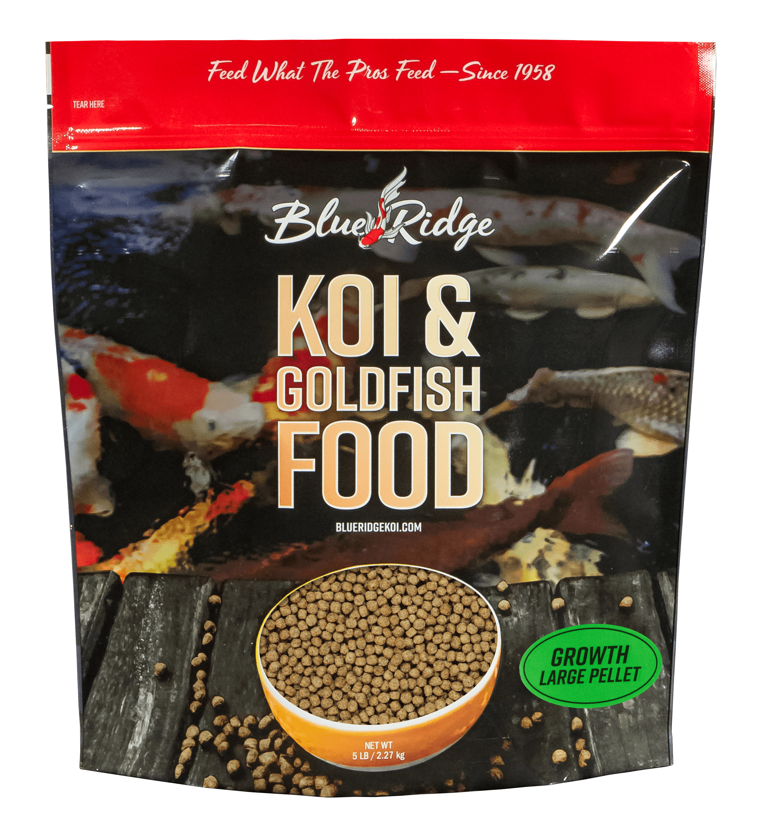 Blue Ridge Growth Large Pellet Formula Koi & Goldfish Food - Globalnestes