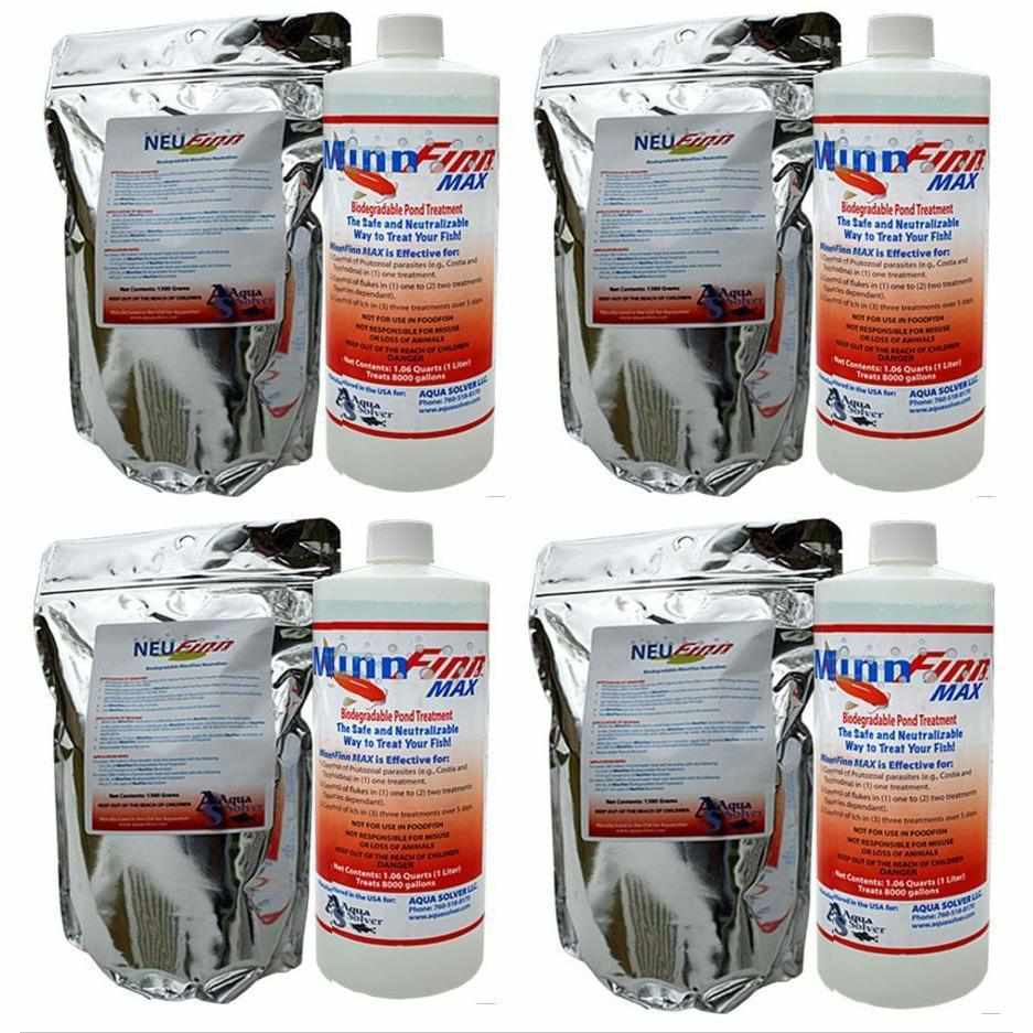 MinnFinn Max and NeuFinn Koi Pond Treatment - Commercial Strength - Globalnestes