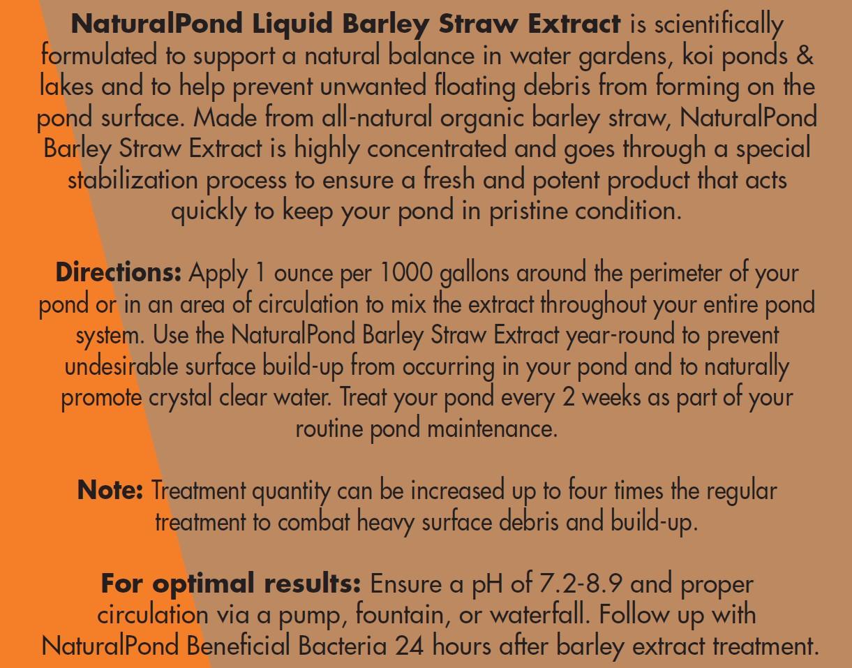 NaturalPond Liquid Barley Straw Extract - Globalnestes