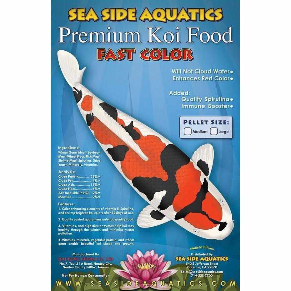 Sea Side Aquatics Premium Koi Food - Fast Color - Globalnestes